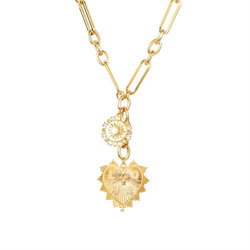 18K Gold Plated Love Heart Pendant