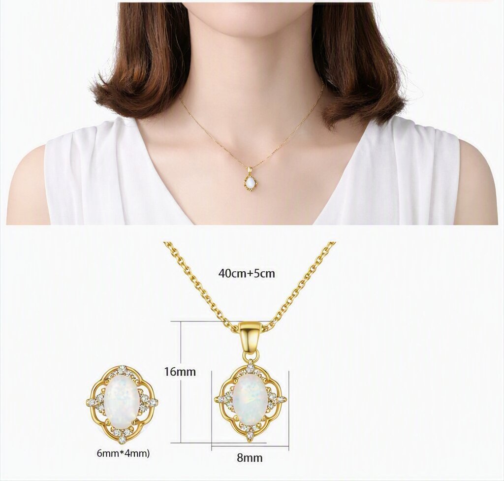 Graceful Opal Inlaid Traditional Floral Pendant 925