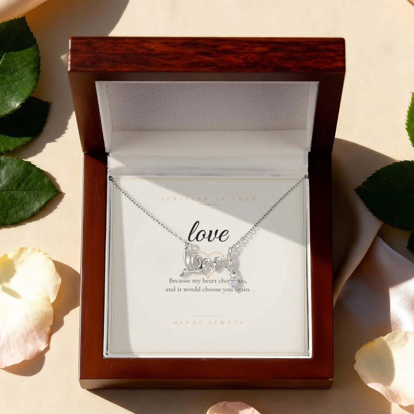 Scripted Love Necklace