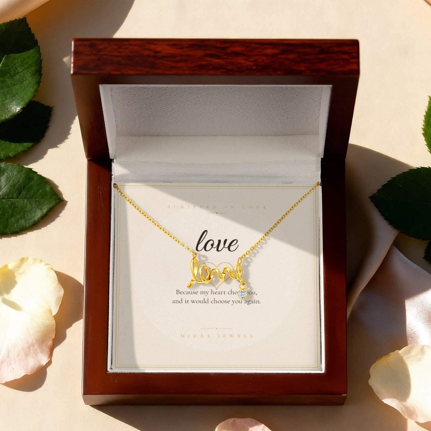 Scripted Love Necklace