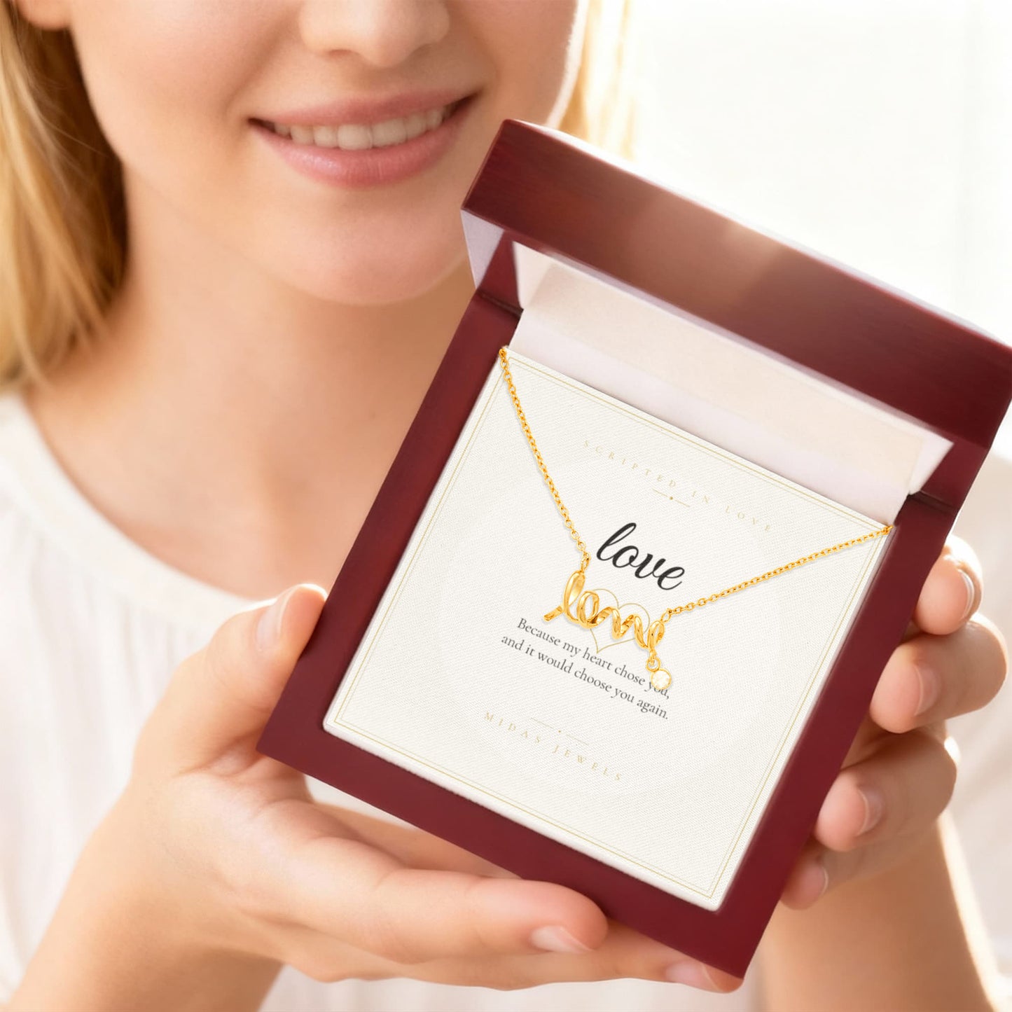 Scripted Love Necklace
