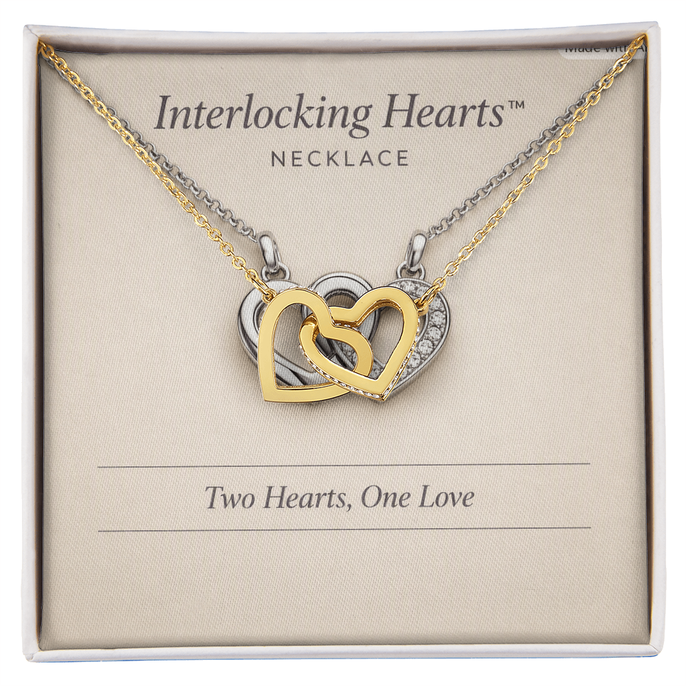 Interlocking Hearts  Necklace