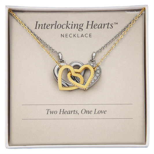 Interlocking Hearts  Necklace
