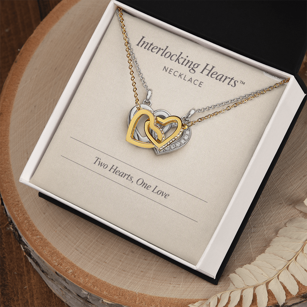 Interlocking Hearts  Necklace