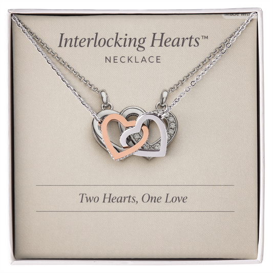 Interlocking Hearts  Necklace