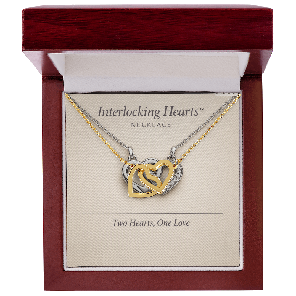 Interlocking Hearts  Necklace