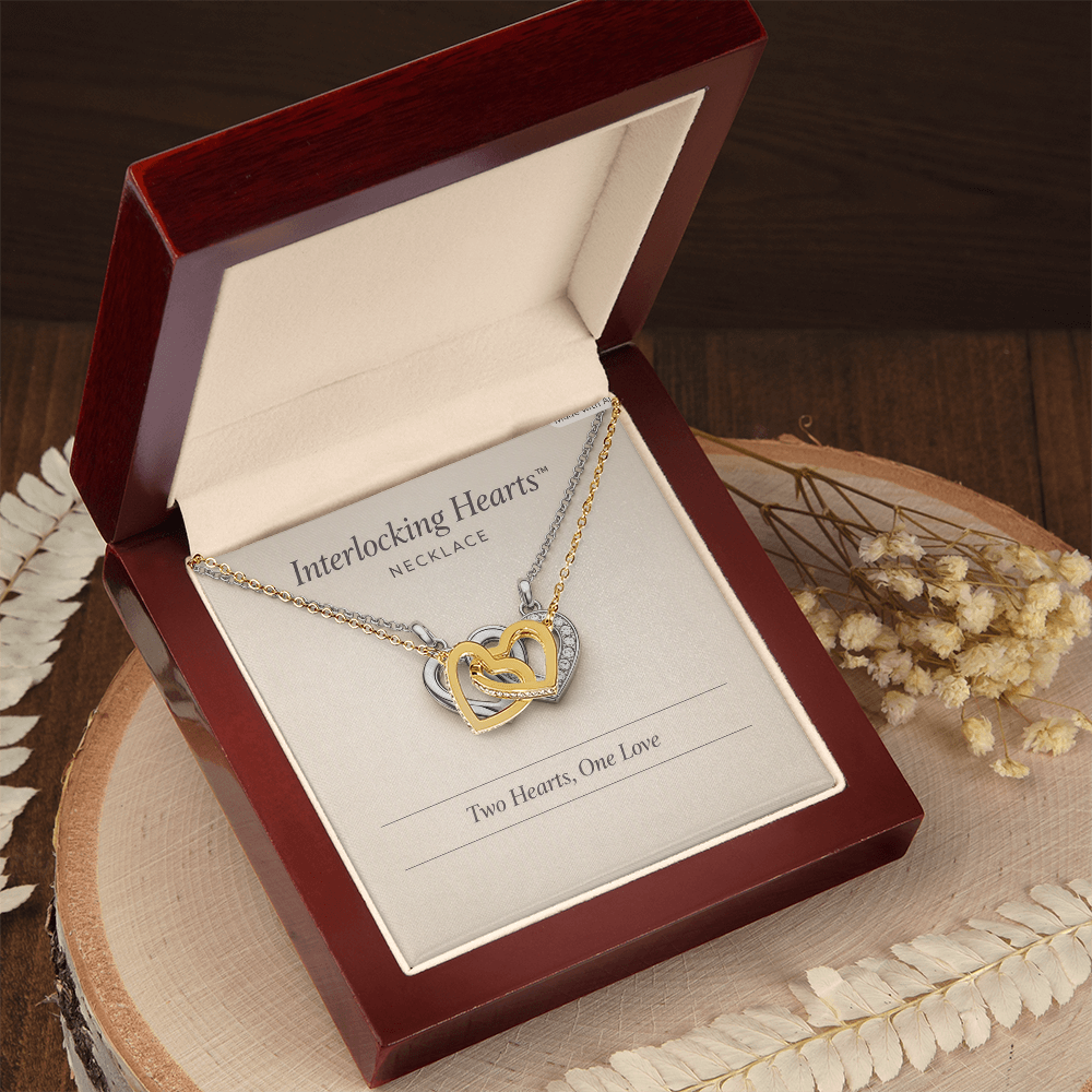 Interlocking Hearts  Necklace