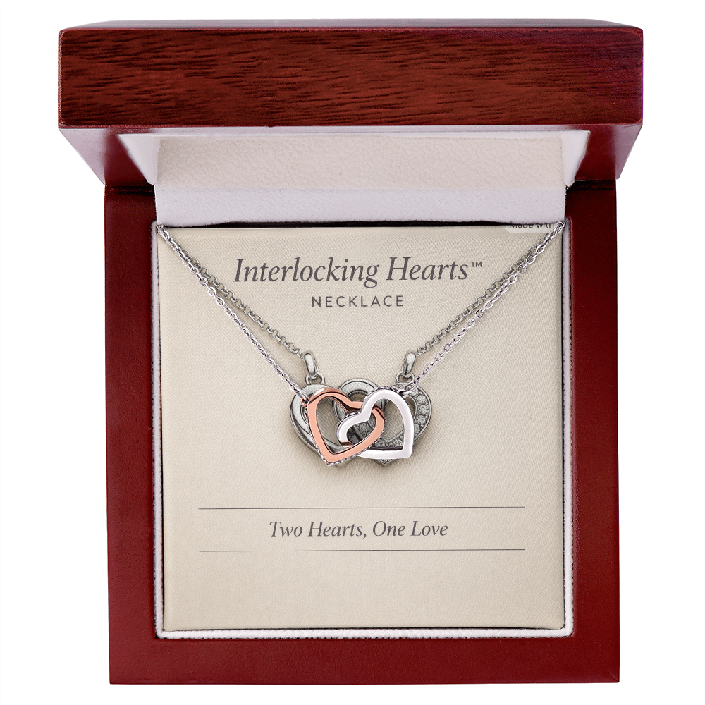 Interlocking Hearts  Necklace