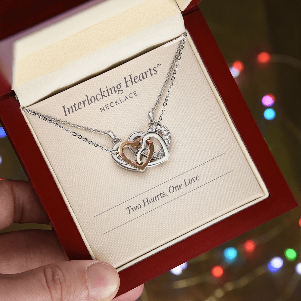 Interlocking Hearts  Necklace