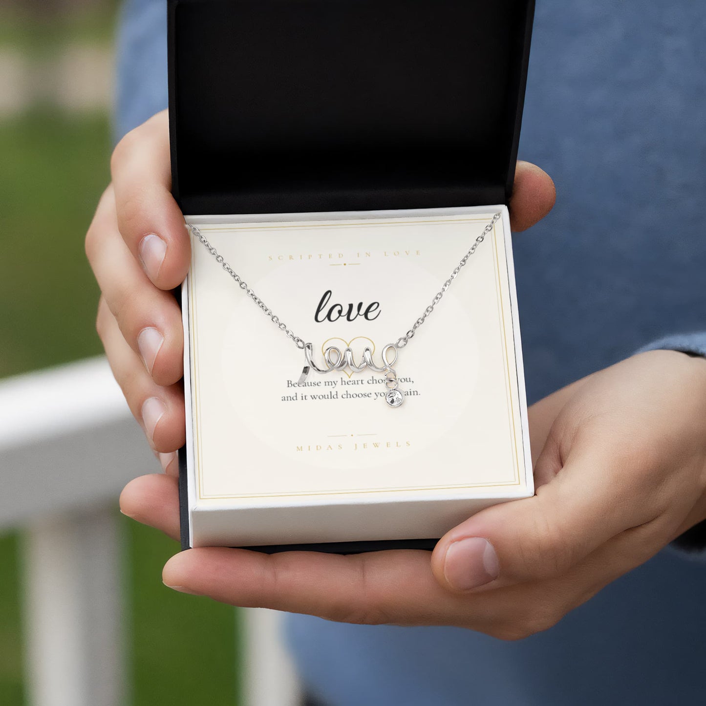 Scripted Love Necklace