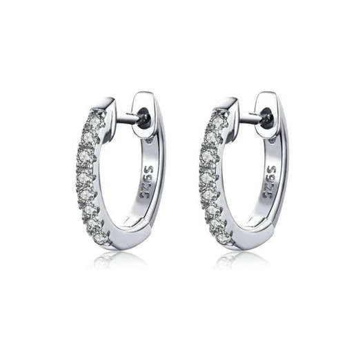 CZ Small Hoop Huggie Earrings